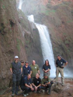 Gruppen-Foto bei der Cascade d'Ouzoud